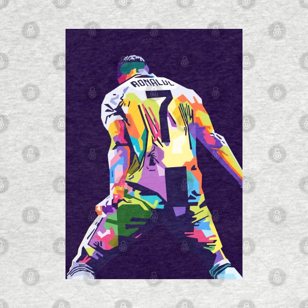 Cristiano Ronaldo Siu Pop Art by Zet Art